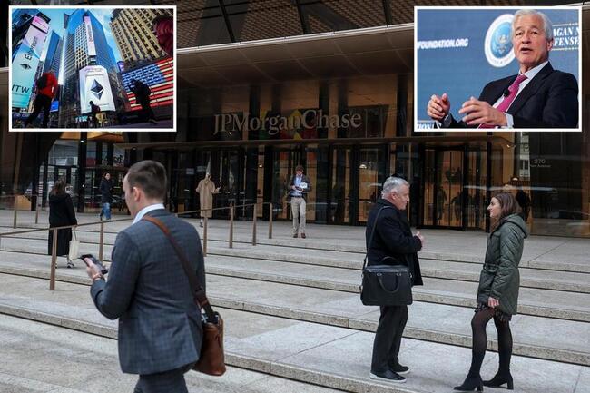 NYPOST: JPMorgan launches new crypto fund for wealthy investors -- after Jamie Dimon called bitcoin a fraud and Ponzi scheme