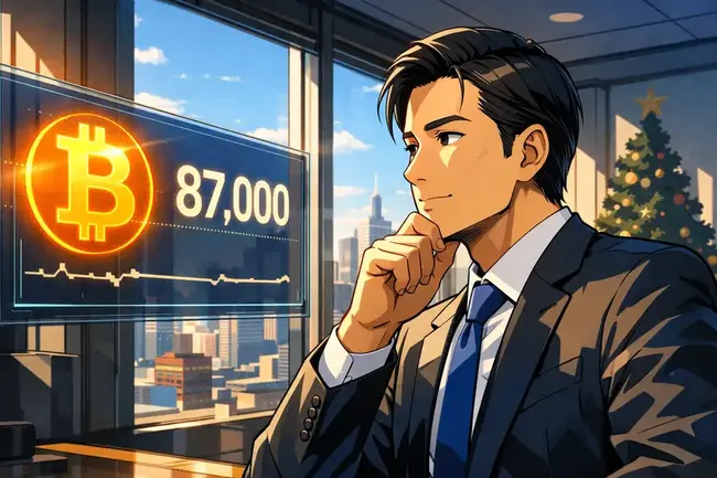 聖誕行情沒了？比特幣卡在8.7萬鎂！這次沈默是 2026 年機構牛市的前奏？