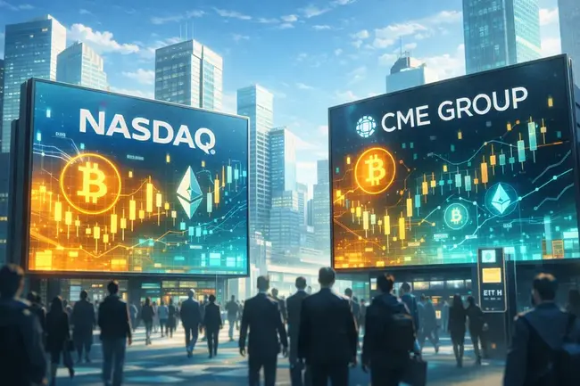 納斯達克與芝商所CME推出加密指數，追蹤 BTC、ETH 等七大幣種