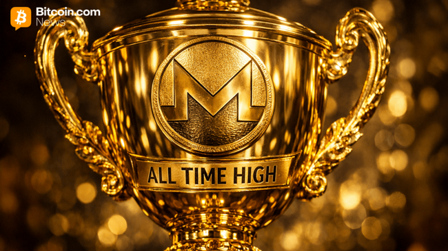 Monero übertrifft sein bisheriges Allzeithoch, da es eine Top-10-Position anstrebt.