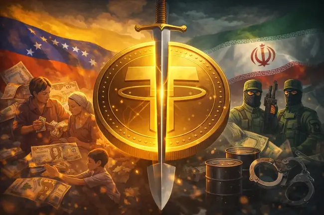 穩定幣的雙面刃：USDT 在委內瑞拉、伊朗成為救命關鍵，也成制裁規避工具