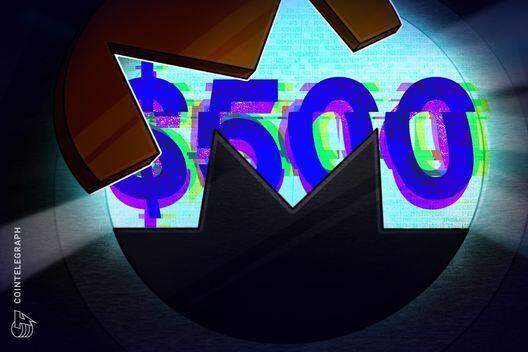 Monero (XMR) wieder bei 500 US-Dollar: Konkurrent Zcash (ZEC) schwächelt