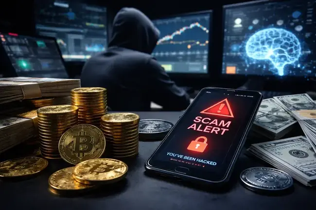 Kripto Dolandırıcılık Pazarı Patladı: Yapay Zeka Destekli Tuzaklar Milyarlarca Dolar Yutuyor