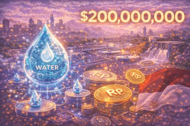 正版「水幣」來了！東南亞發行 2 億美元自來水 RWA 代幣，首波試點雅加達、結合印尼盾穩定幣結算