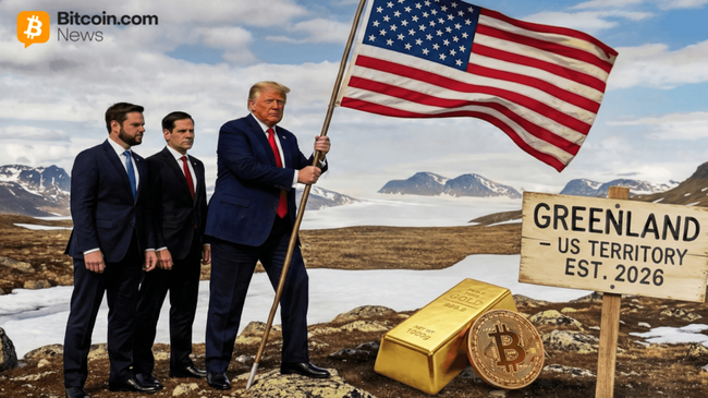 L’or bat des records, le Bitcoin s’effondre après la relance par Trump de l’annexion du Groenland.