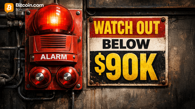 Биткойн ниже $90,000: Технические индикаторы сигнализируют о ‘сильной продаже’, поскольку геополитические страхи стирают месячные приросты