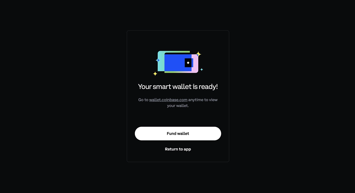 Coinbase smart wallet is ready
