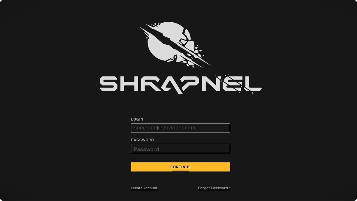 Log in SHRAPNEL
