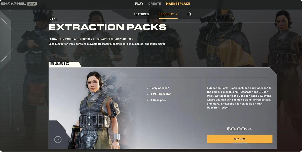 The SHRAPNEL Marketplace