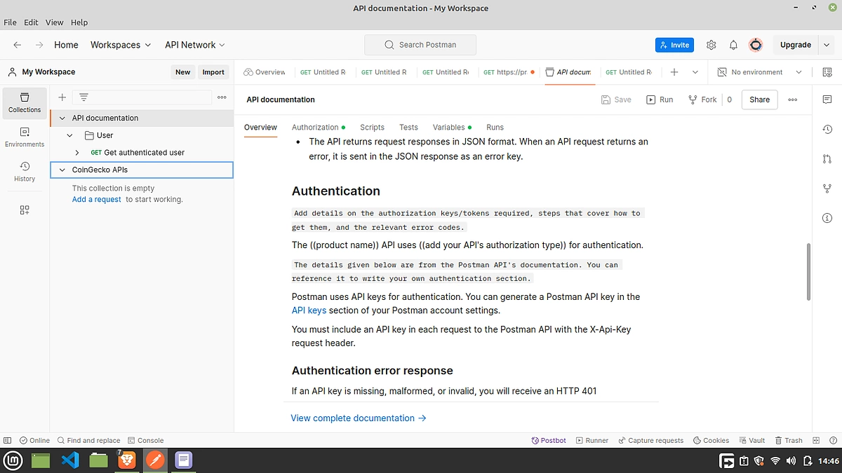 Open Postman and Create a New Collection to Store Requests