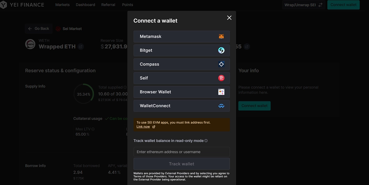 Connect to Sei dApp with MetaMask