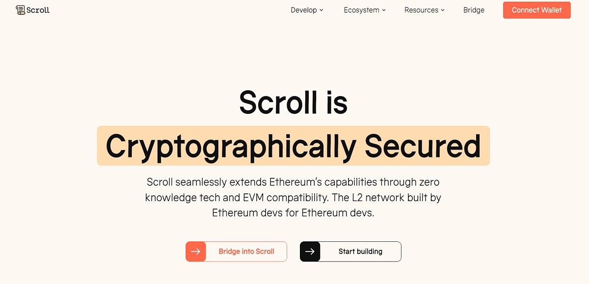 Connect MetaMask to Scroll.io