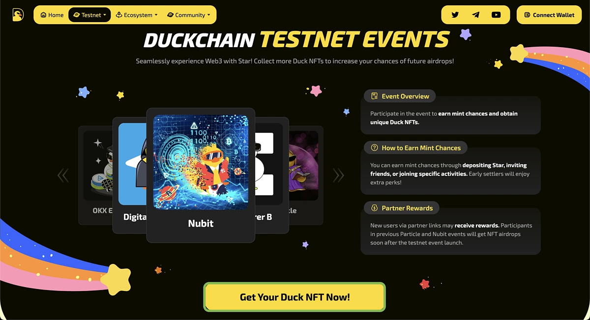 Sự kiện Duckchain Testnet