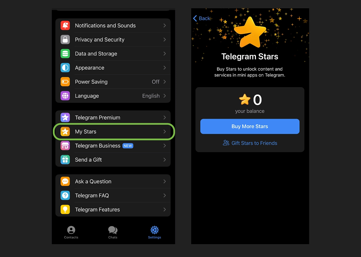 mua Telegram Stars