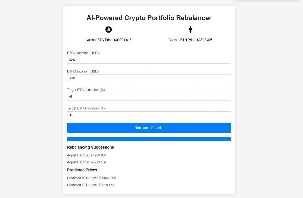 Crypto Rebalancer