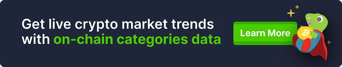 Live crypto market data onchain categories data api
