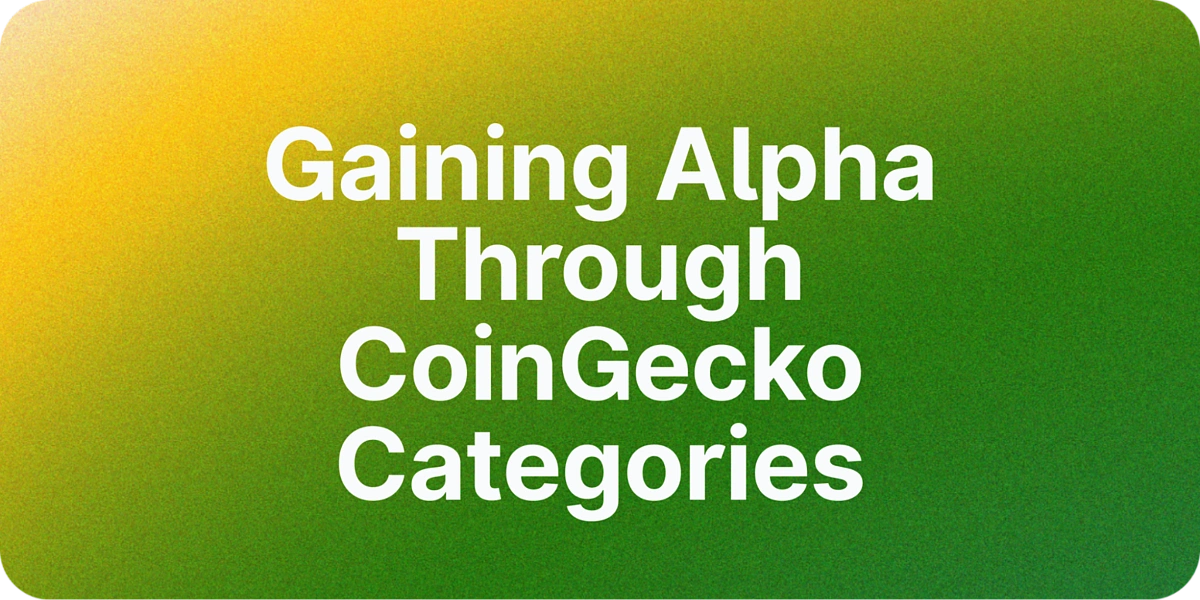 CoinGecko Categories cover