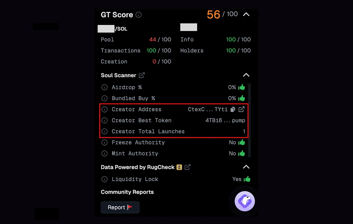 GT creator check