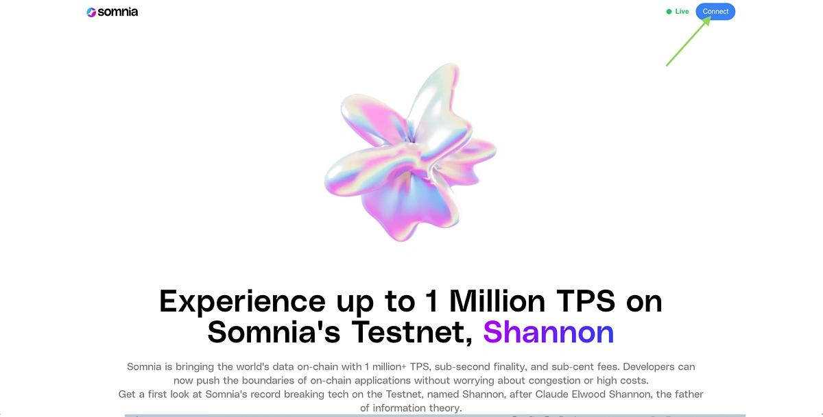 Connect Wallet to Somnia Testnet