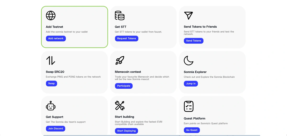 Add Somnia testnet