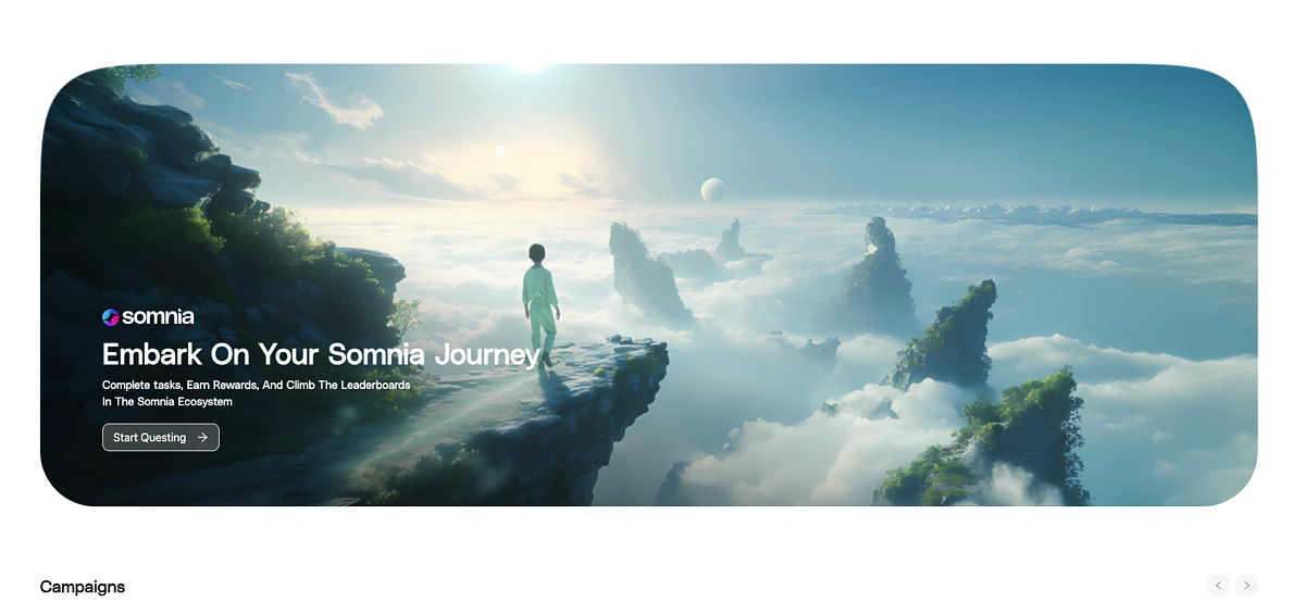 Start questing on Somnia