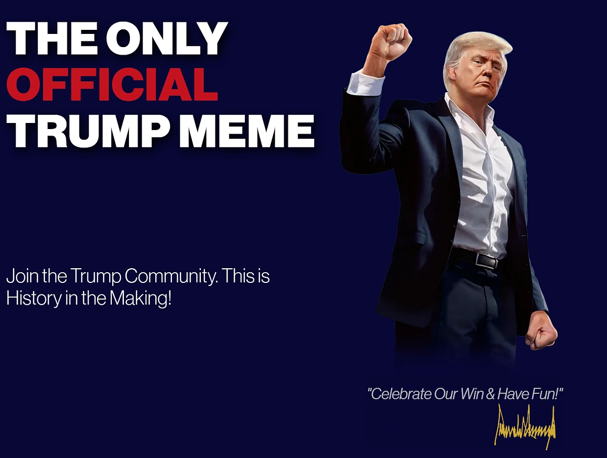 Trump memecoin cover