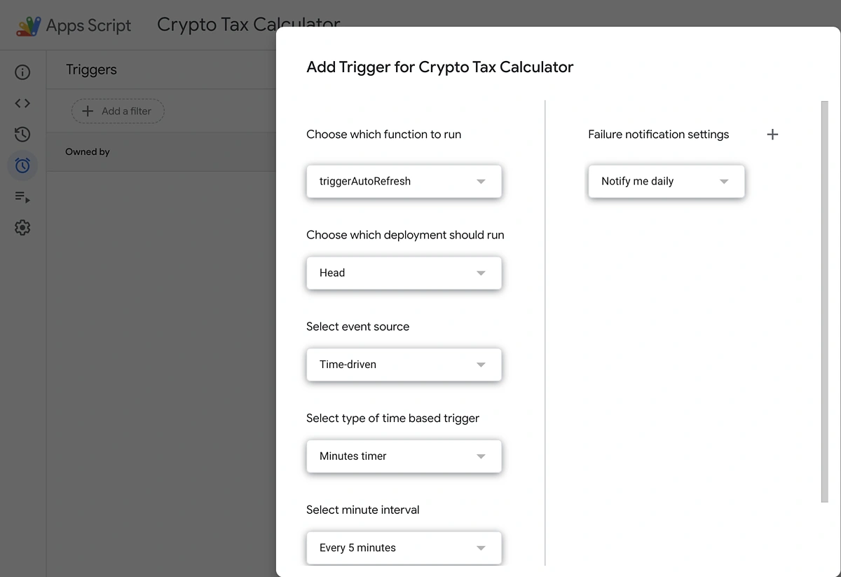 Crypto Tax Calculator in Google Sheets (Free Template) | CoinGecko API