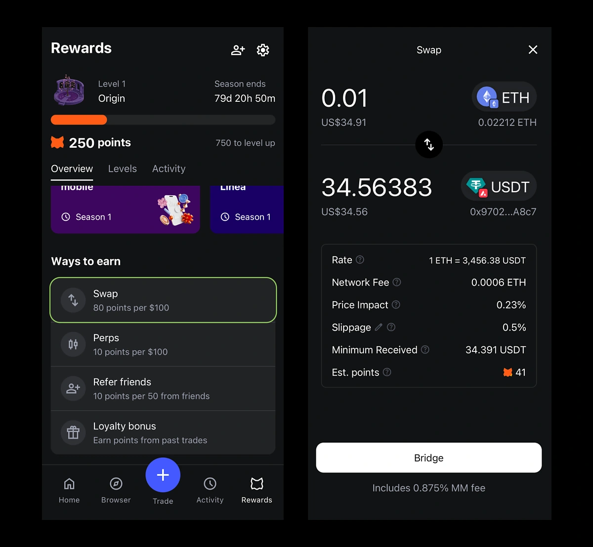 Обмен на MetaMask