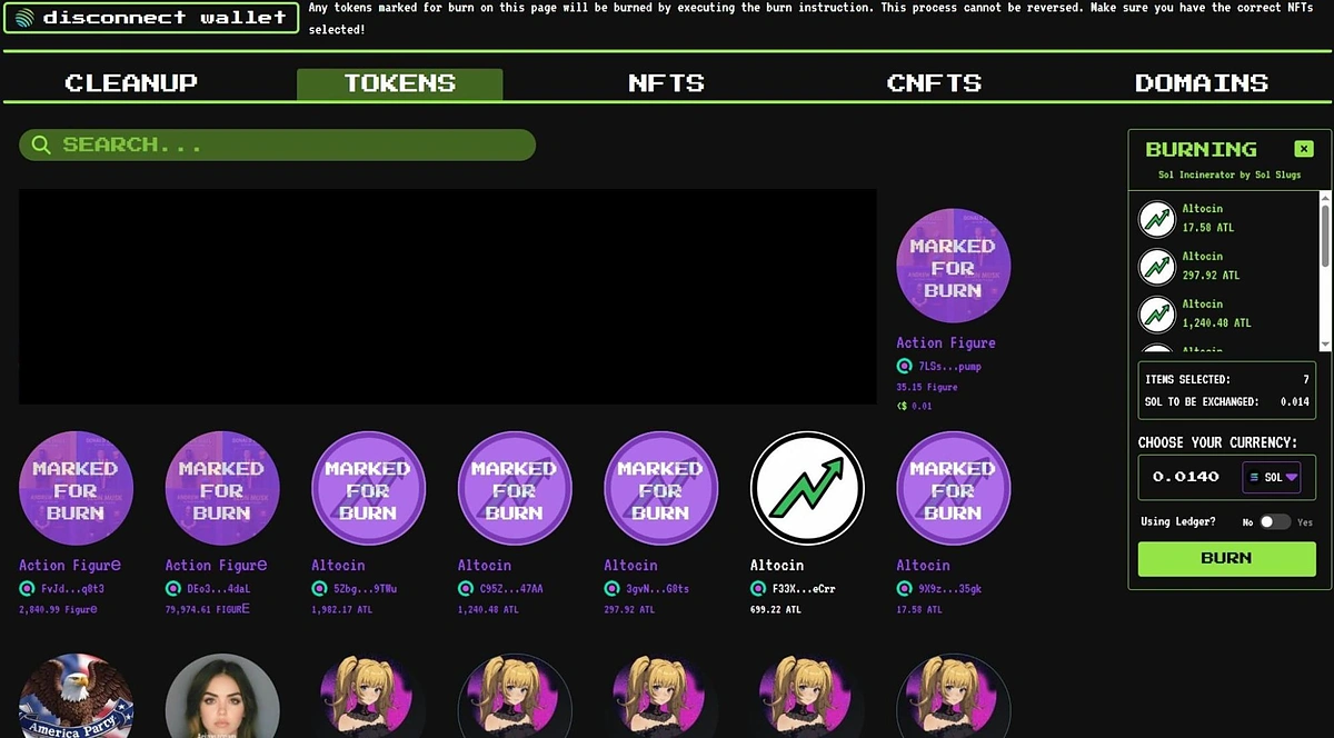 раздел токена сжигателя солнечной энергии