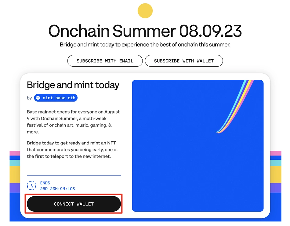 Onchain Summer Connect Wallet