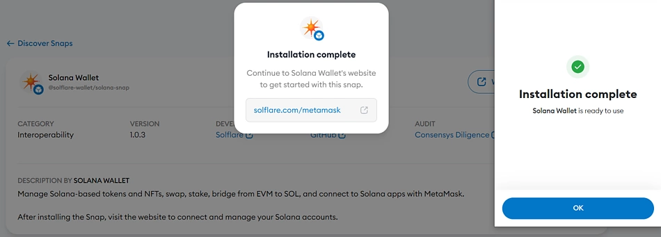 Connect Solana Wallet to MetaMask