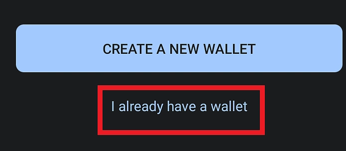 Import existing wallet to Trust Wallet