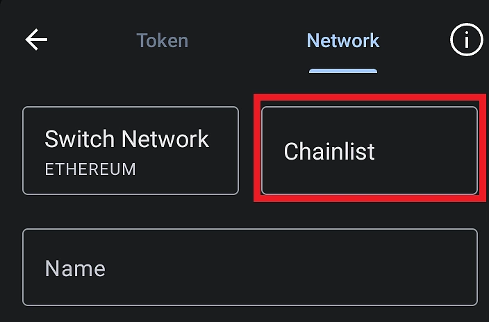 Import networks to Trust Wallet with Chainlist