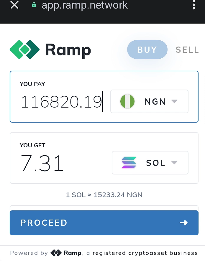 Use 3rd party on-ramp to buy crypto on Trust Wallet