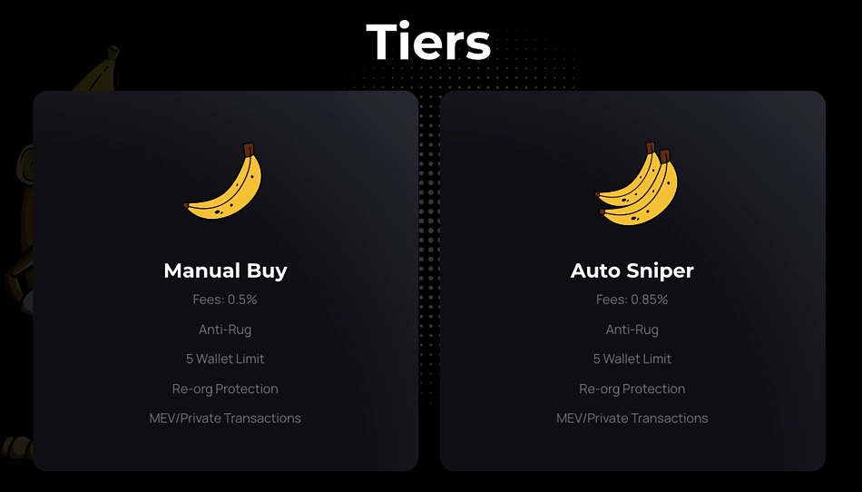 Banana Gun tiers