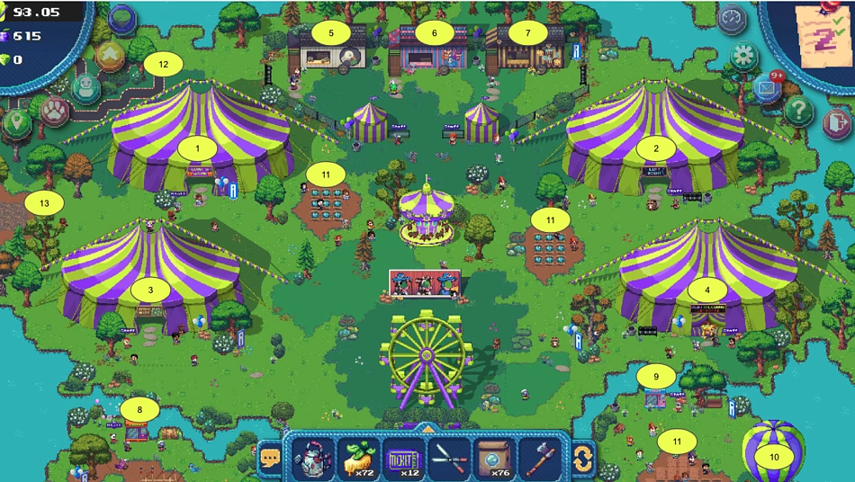 Pixels Carnival Map