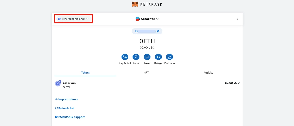 Add Arbitrum to MetaMask Network Dropdown