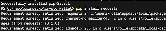 python install requests