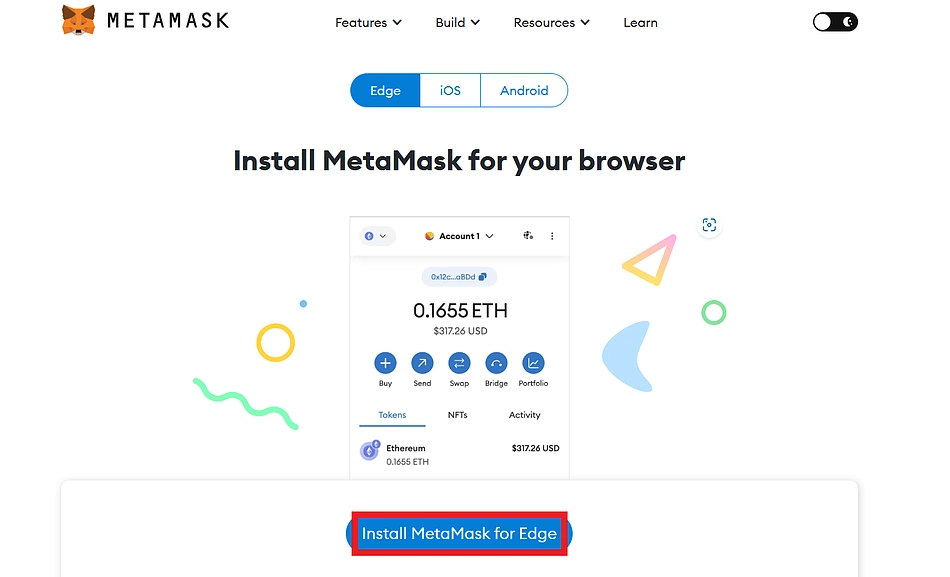 Install MetaMask Browser Extension