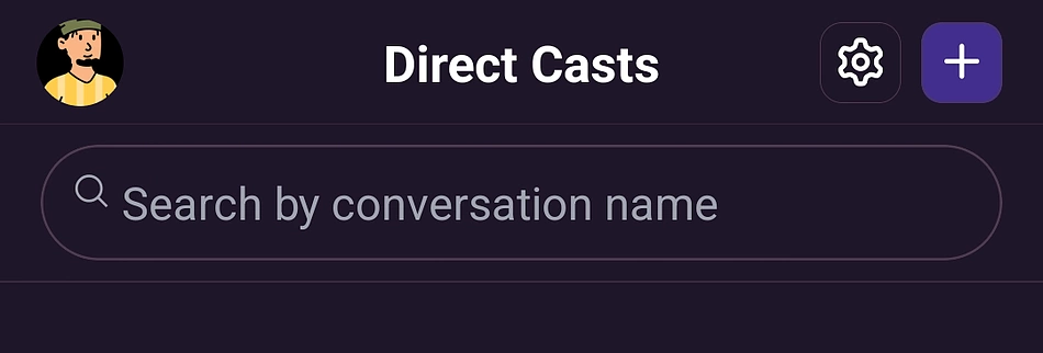 Direct casts and messages on Warpcast