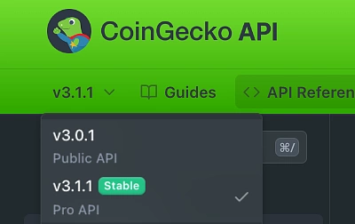 CoinGecko Demo API vs. Paid API plan documentation