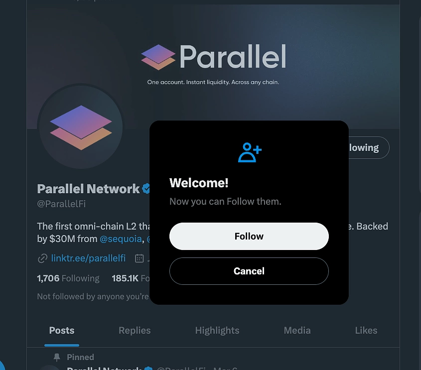 Follow Parallel on Twitter X