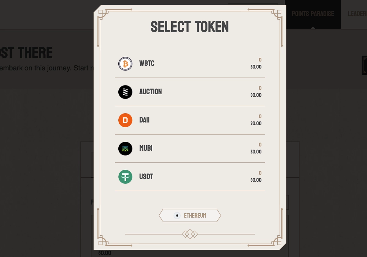 Tokens available on BounceBit Ethereum