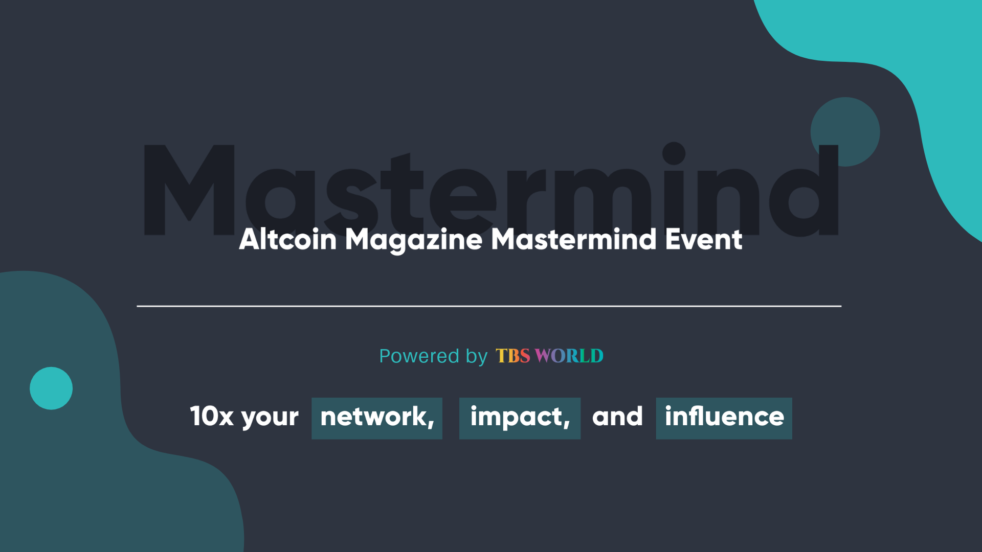 Altcoin Magazine Mastermind Event