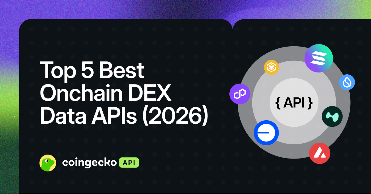 Top 5 Best Onchain DEX Data APIs (2026)