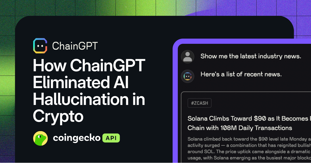 How ChainGPT Eliminated AI Hallucination in Crypto