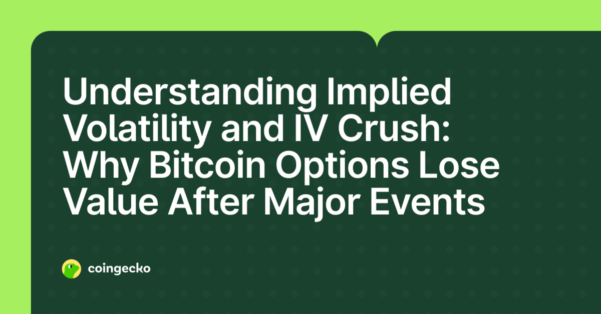 Implied Volatility and IV Crush in Bitcoin Options Explained
