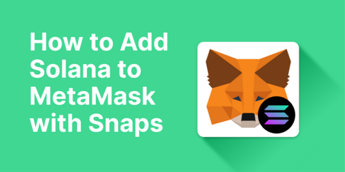 How to Add Solana to MetaMask With Snaps