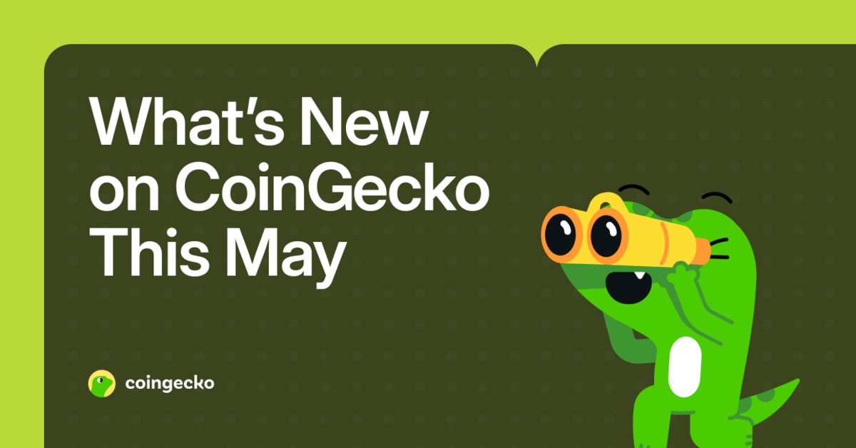 New on CoinGecko: Tokenomics, NFT Chart, & More