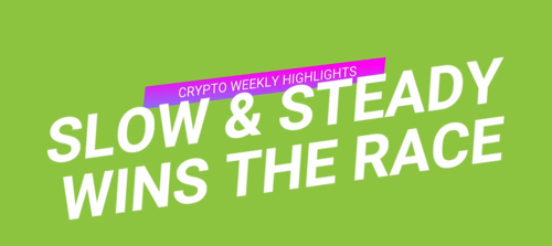Slow & Steady wins the Race - #CryptoWeeklyHighlights